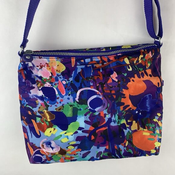 Kipling Alvar Crossbody Bag Multi Pocket Shoulder Purse Colorful Travel *Clean* - Picture 1 of 9